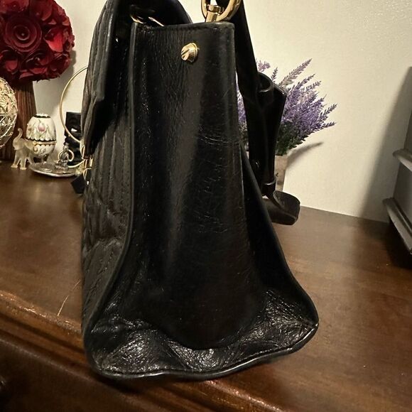 Michael Kors Whitney Large Quilted Leather Satchel Shoulder Black - Picture 4 of 9